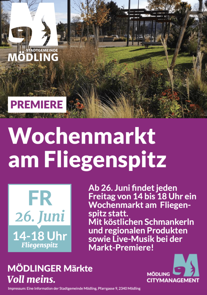 Einladung - Wochenmarkt am Fliegenspitz