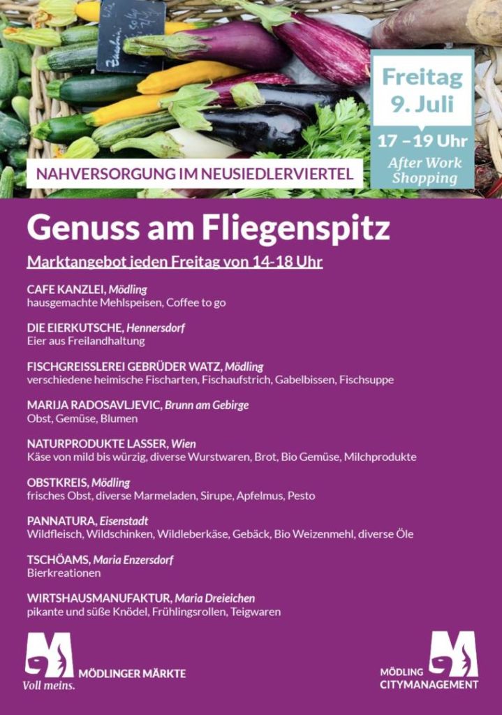 Marktangebot Fliegenspitz Mödling