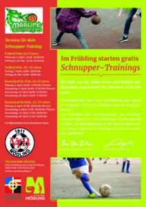 Schnuppertraining Ersatzballspielblatz Buchwiesergasse Mödling